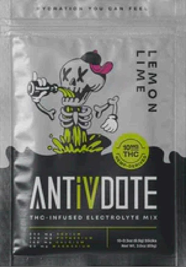Antivdote Lemon Lime Electrolyte Sticks 10mg CBD product by Antivdote