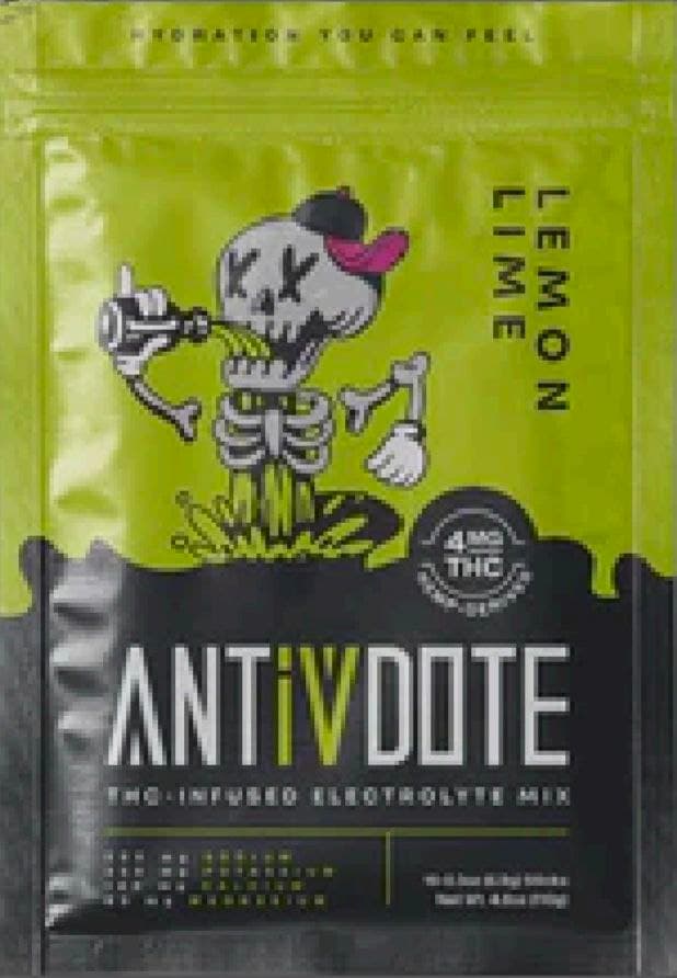 Antivdote Lemon Lime Electrolyte Sticks 4mg CBD product by Antivdote