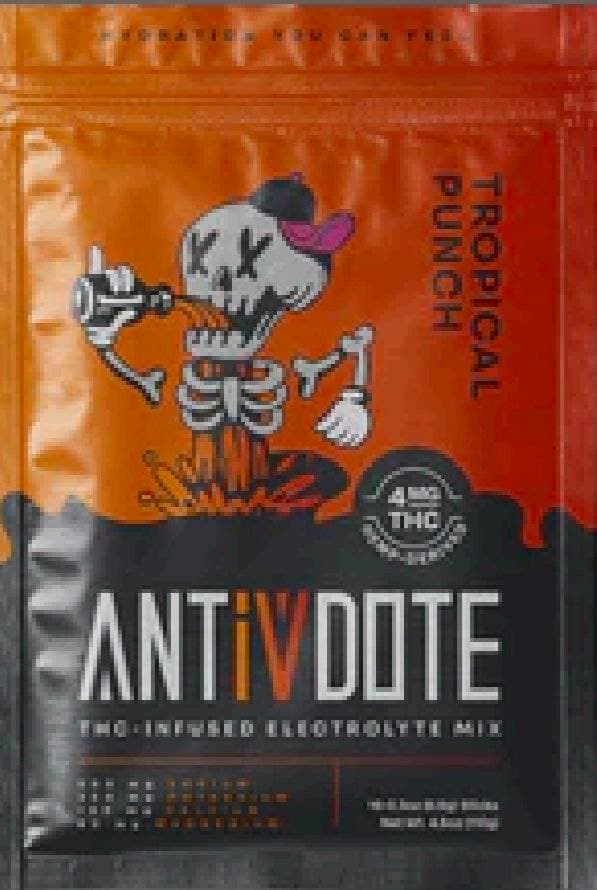 Antivdote Tropical Punch Electrolyte Sticks 4mg CBD product by Antivdote