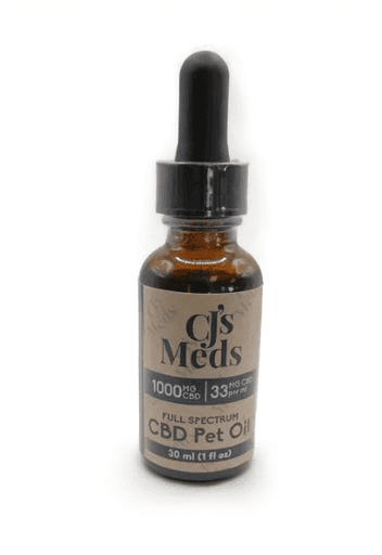Full Spectrum CBD Pet Oil 1000mg CBD product by CJ's Meds