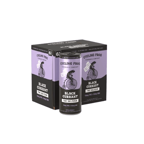Cycling Frog Black Currant THC Seltzer 10mg 6pk CBD product by Cycling Frog
