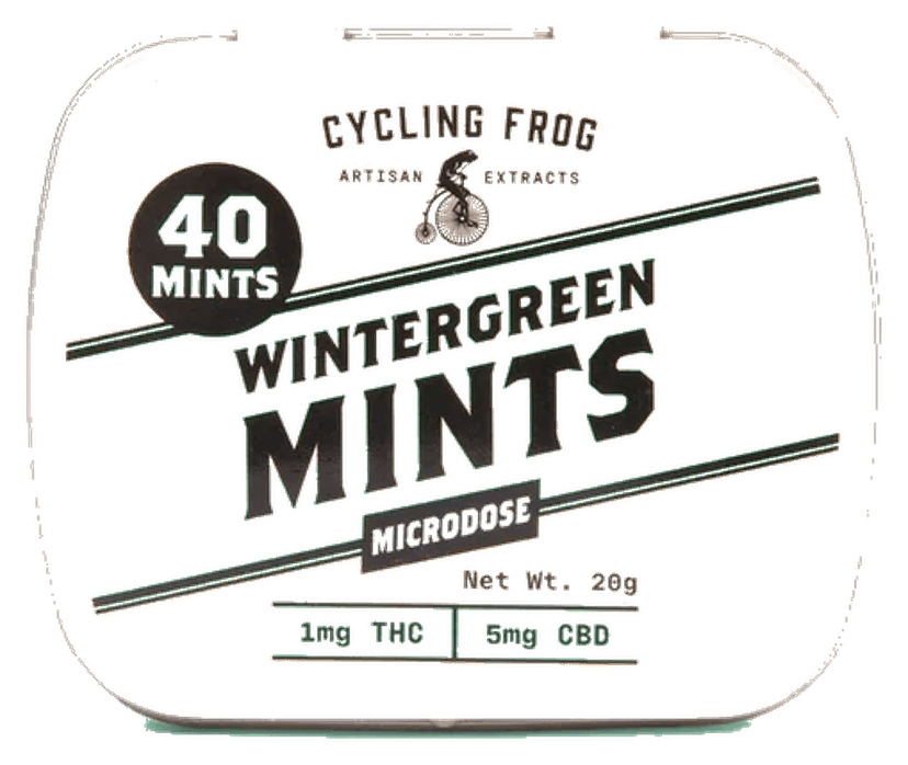 Wintergreen Mints 1mg THC & 5mg CBD CBD product by Cycling Frog