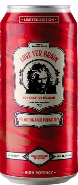 Love Yer Brain Blood Orange Freak Out 62.5mg CBD product by Love Yer Brain