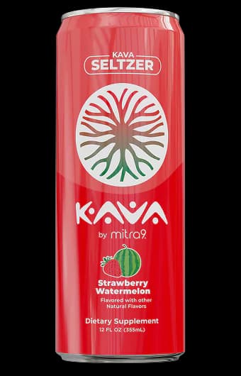 Mitra9 Strawberry Watermelon Kava Seltzer CBD product by mitra9