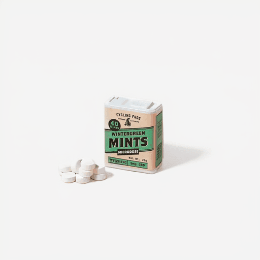 Cycling Frog Wintergreen Mints 1mg THC & 5mg CBD CBD product by Cycling Frog